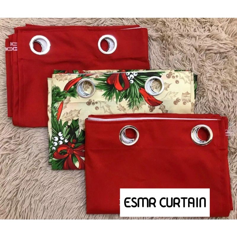 RIBBONETTE CHRISTMAS RING CURTAIN -US KATRINA AND CRETONA 3 IN 1 ...