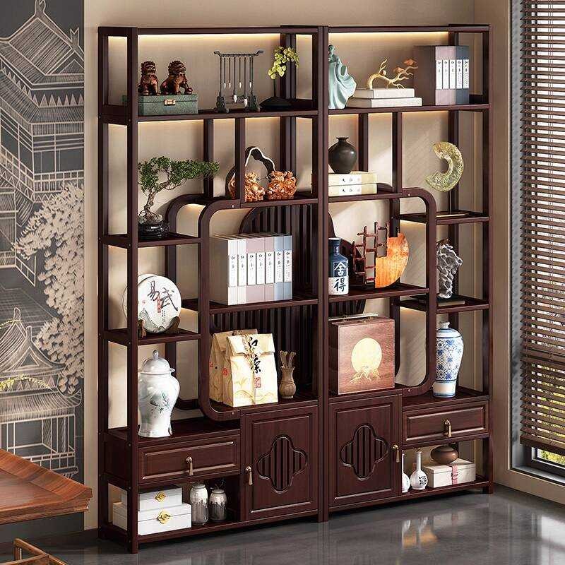 Bogu Living New Tea Room Decoration Rack Multi-Functional Storage Shelf ...