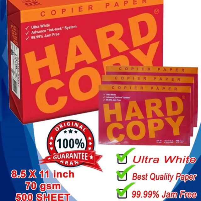 HARD COPY BOND PAPER SHORT Sub20/70gsm | Shopee Philippines