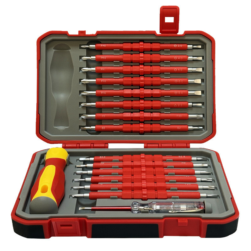29 in 1 Insulated Screwdriver Set,，Telecommunication Screwdriver，cross ...