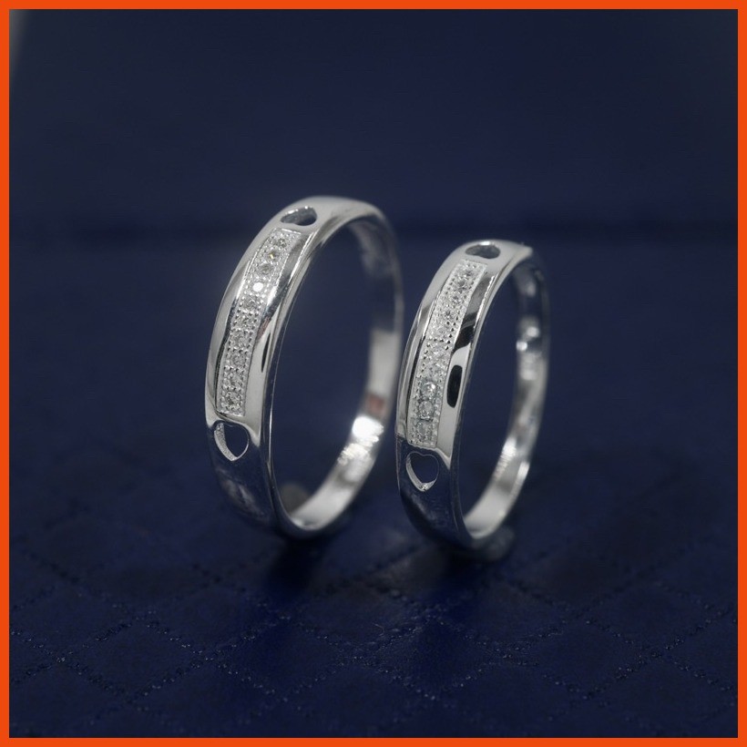 KS silver original 925 italy silver CP105 (couple ring) | Shopee ...