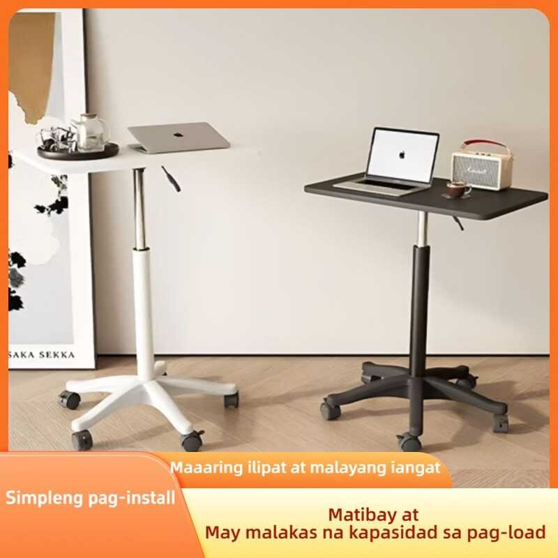 Height Adjustable Mobile Laptop Home Office Desk Bed Table With Wheels ...