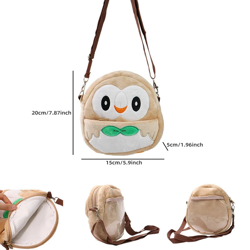 Gengar Mimikyu Snorlax Rowlet Lucario Charmander Plush Backpack Pokemon ...