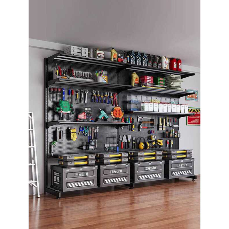 Perforated Board Storage Rack Floor-standing Vertical Hardware Tool ...