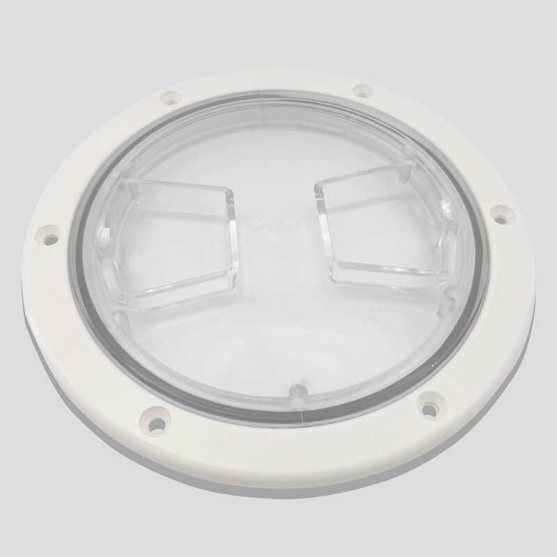 Round Transparent Deck Plate Hatch Inspection Cover Yacht Fishing RV ...