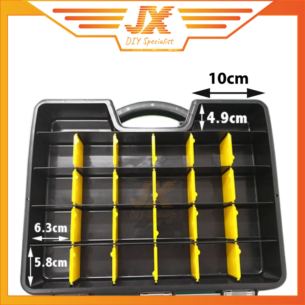 26 Slots Heavy Duty Plastic Adjustable Storage Box Tool Box Hardware ...
