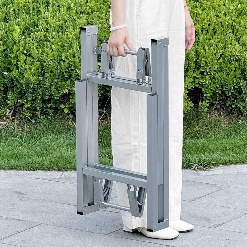 Rectangular Support Low Coffee Folding Legs Iron Dining Table Frame ...