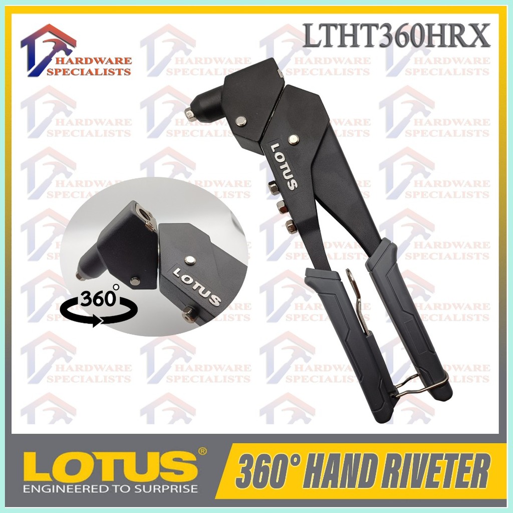 Lotus 360° Hand Riveter Swivel Head LTHT360HRX | Shopee Philippines