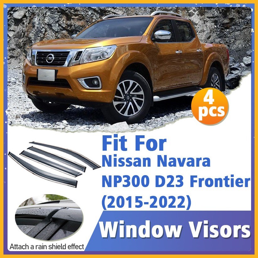 [Hot-Sale] Window Visor Guard for Nissan Navara NP300 D23 Frontier 2015 ...
