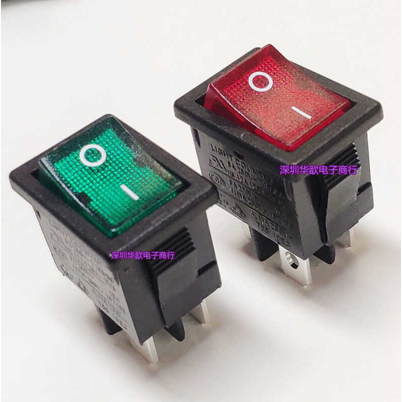 R19 Taiwan LIGHT COUNTRY Ship Type Power 4-Pin 2-Position with Red and ...