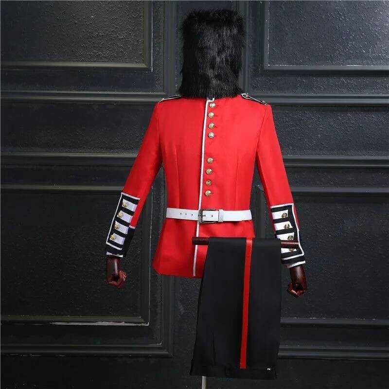 Royal British Guard Uniform Soldier Costume Mens Fancy Dress Grenadier ...