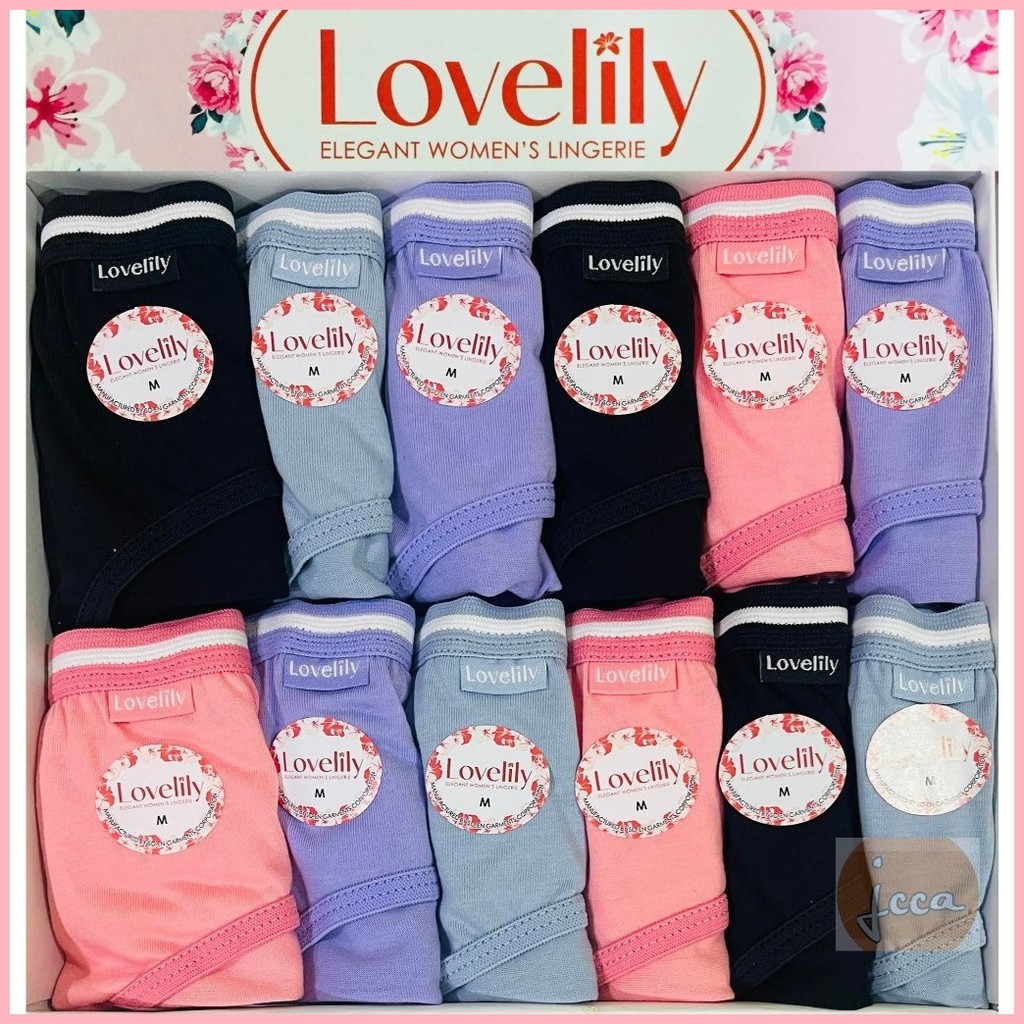 LOVELILY by SOEN Bikini Panty for Teens/Adults LBBC 5802 (One Dozen ...