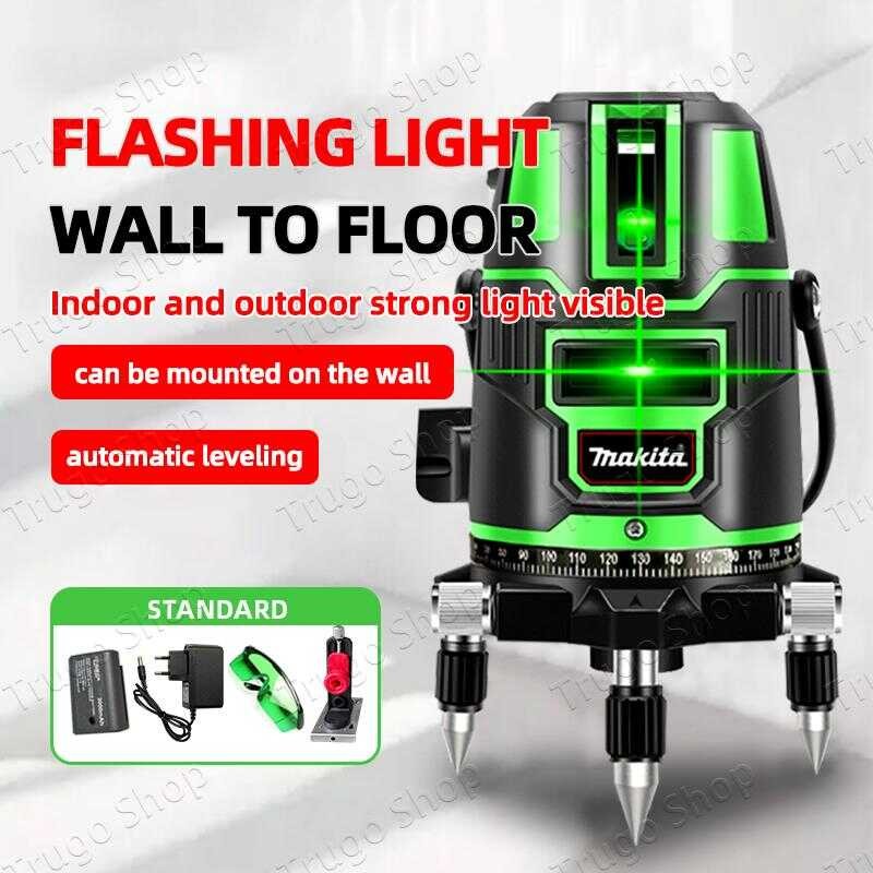 Laser Leveling Tools 5Line【Ready Stock】5 /2 Line Level Digital Self ...