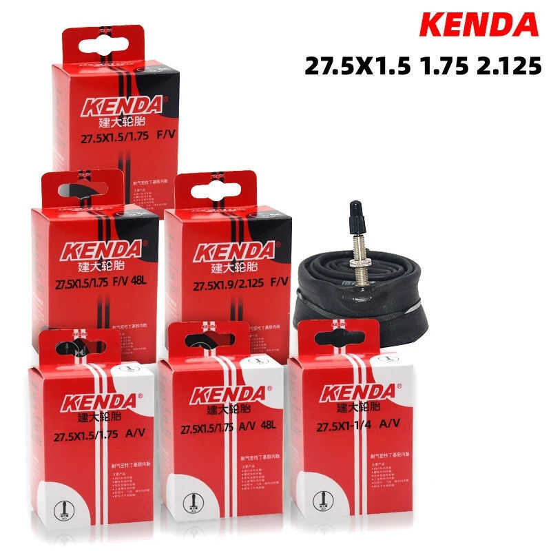 Camera D'Aria Kenda Per Bici 26x1,9/2,125, Valvola Schrader 28mm, Spessore 1mm, Unisex, Nero