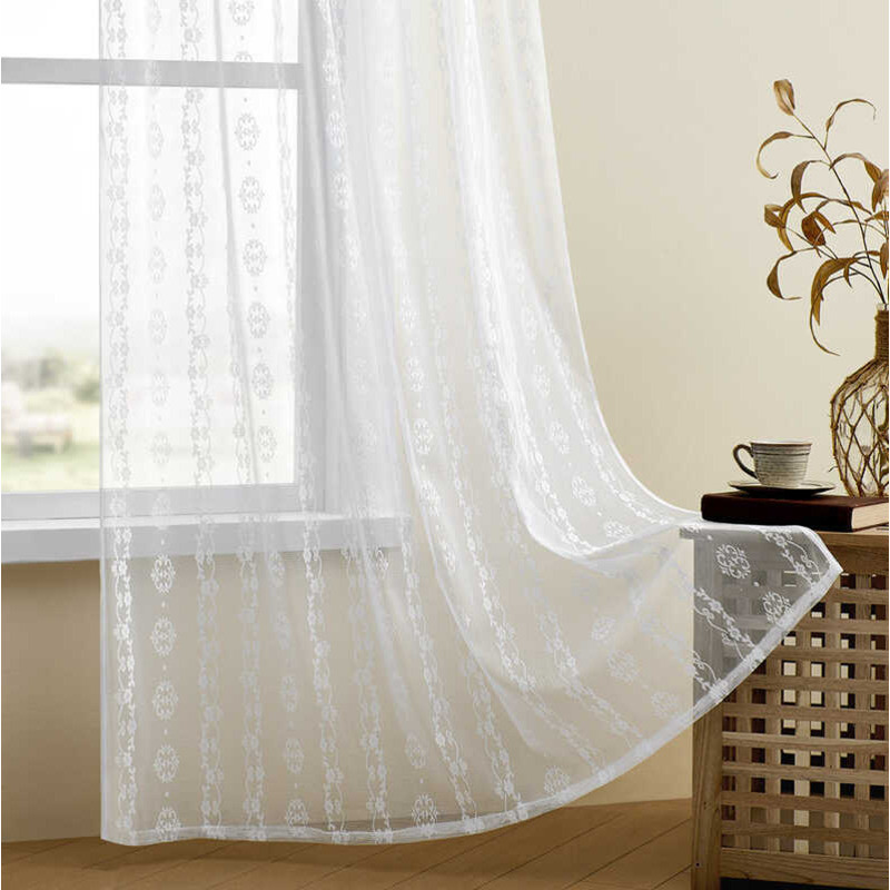 A Present⭐ ⭐Aa Simple Lace Sheer Curtains American Style Balcony ...