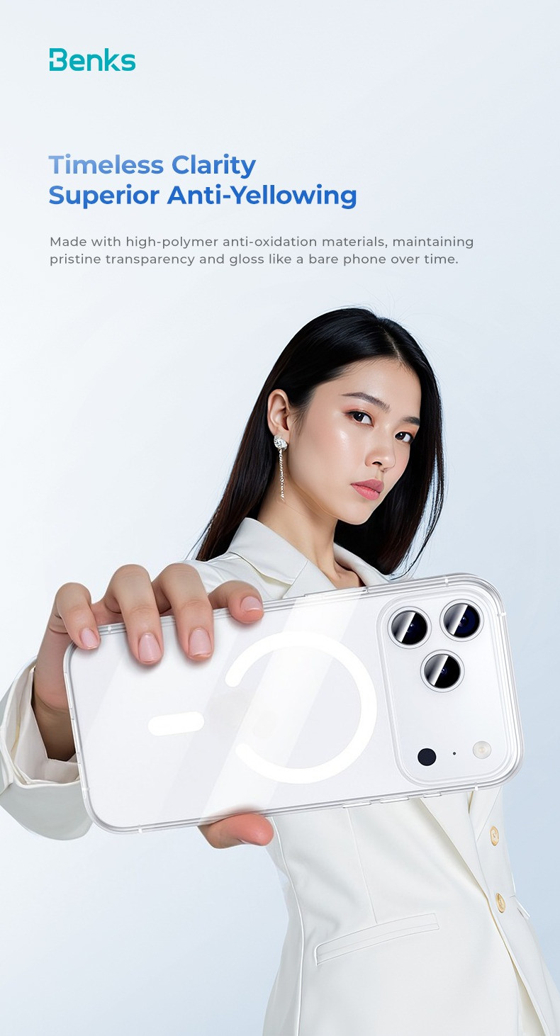 [Benks Official] Benks Crystal Clear Magnetic Phone Case with Camera ...