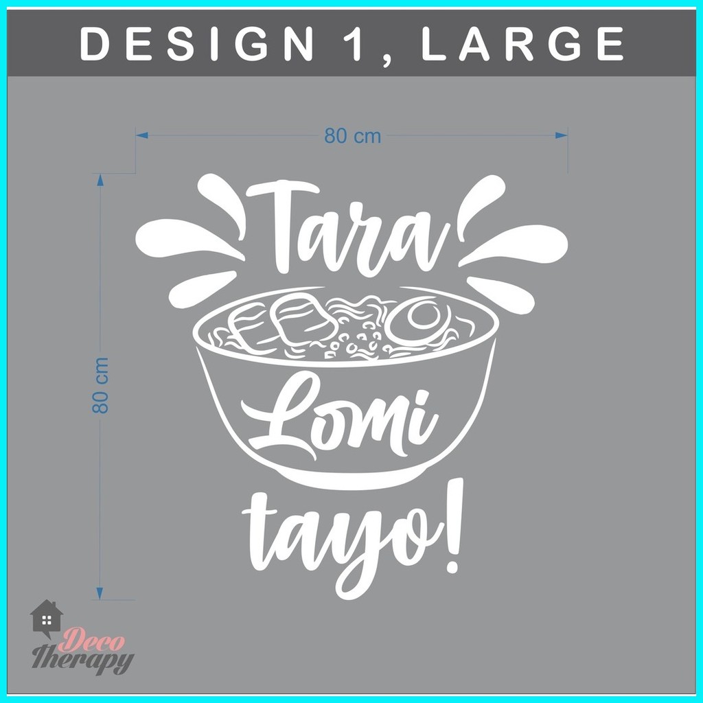 Tara Lomi Tayo Design 1 Wall Sticker Decotherapy | Shopee Philippines