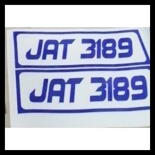 Multicab, Plate Number Side Marking Sticker Decals Durable and High ...