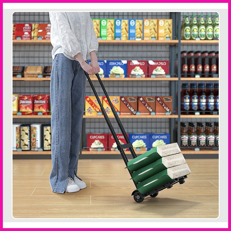 Cart Foldable Utility Cart Platform Cart with Telescoping Foldable ...