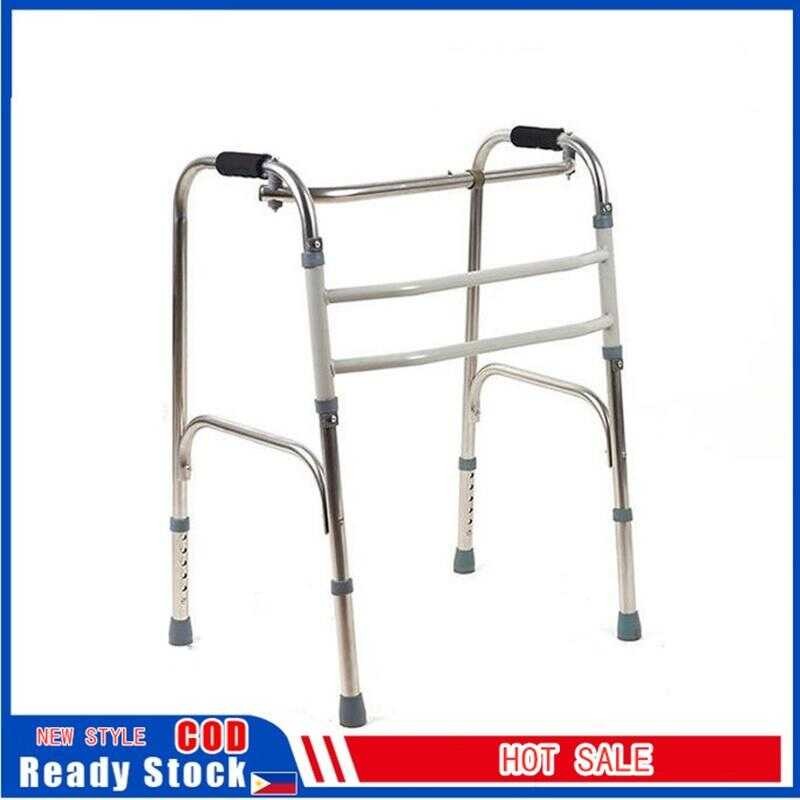 Elderly Stainless Steel Folding Torque Walker Crutches Four-Corner 6Fb ...