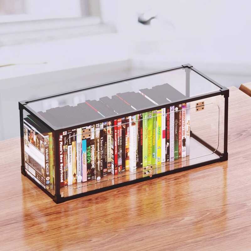 Large Capacity DVD CD Case Acrylic Optical Plastic Album Game Disc ...