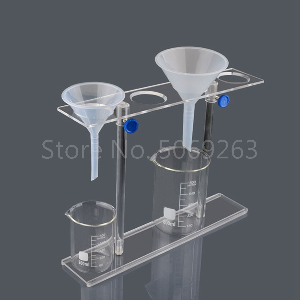 1PCS Organic Glass Funnel Stand PMMA Support Rack Lab Supplies with ...