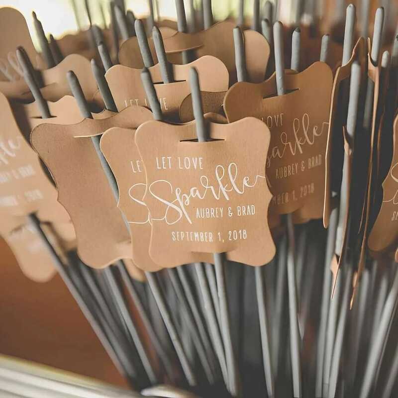 Y 50/100Pcs Sparkler Wedding, Personalised Tags Firework, DIY Labels ...