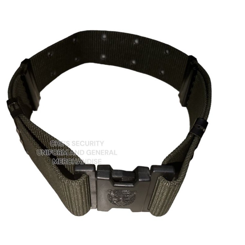 Nylon Fatig and black Fat belt Pistolbelt for ROTC students | Shopee ...