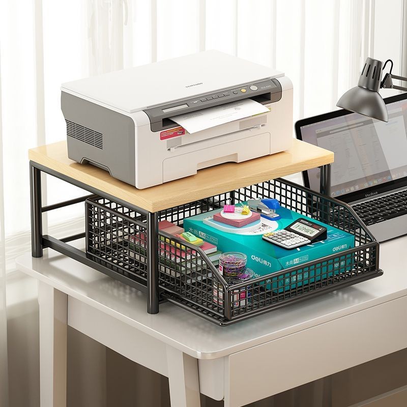 Printer Storage Rack Desktop Small Drawer Multifunctional A4 Paper ...