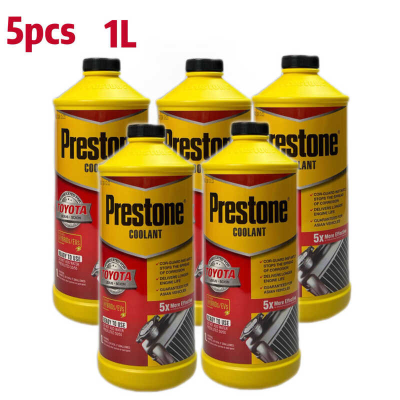 Prestone Coolant RED PINK Color 1 Liter 5 Liters, For TOYOTA Car ...