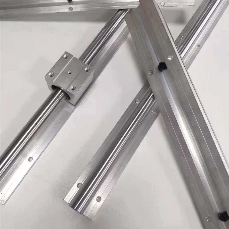 SBR Circular Cylindrical Linear Guide with Support Base Optical Axis ...