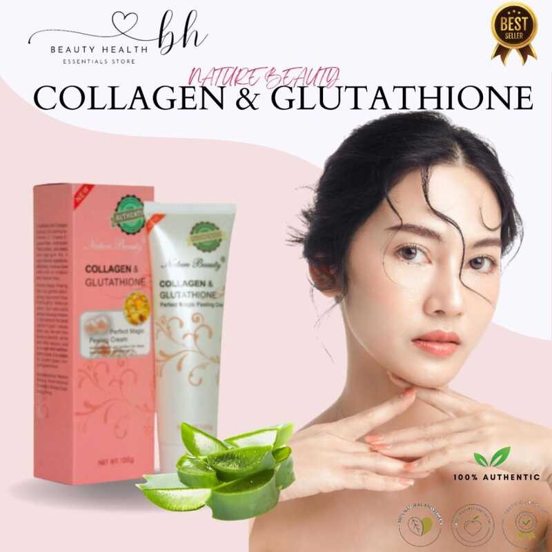 COD Nature Beauty Collagen Glutathione Peeling Cream 100G 100 Grams ...