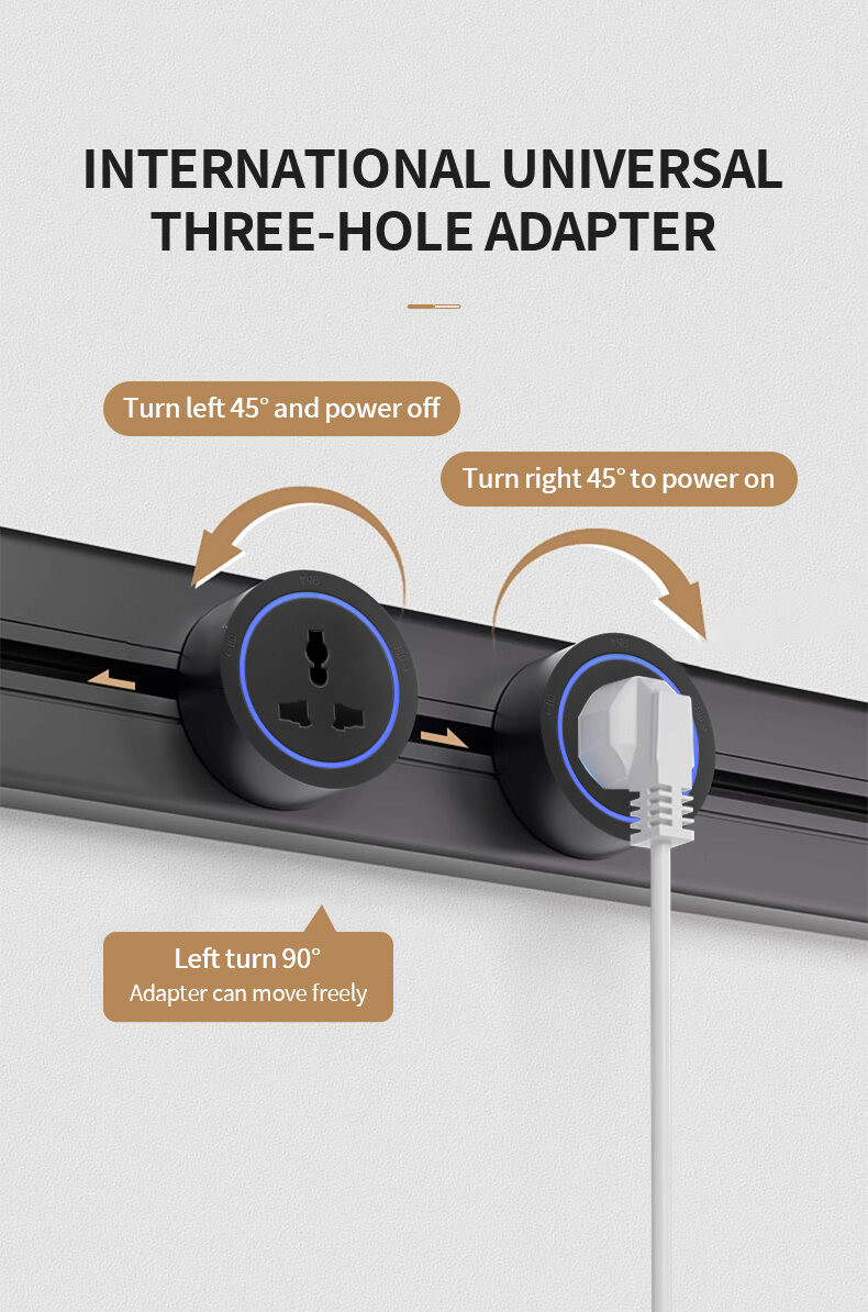 IUGA Power Track Socket Outlet 8000W Universal Power Adapter Socket ...
