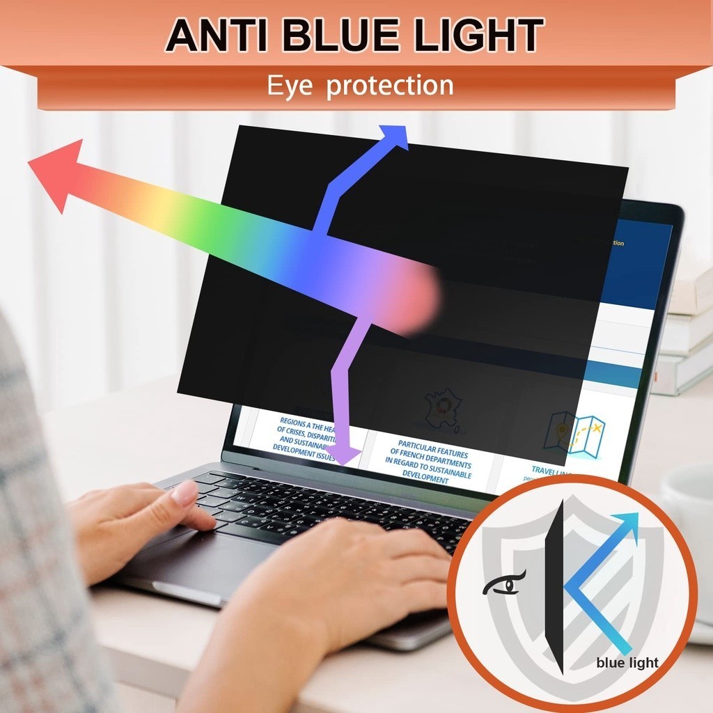 Laptop Screen Protector Privacy Filter 16:9 16:10 Anti Spy Film 13.3 14 ...