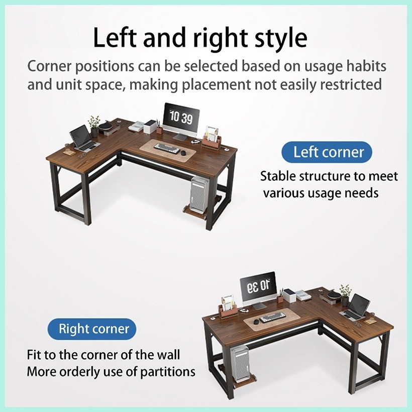 L Shape Table Left And Right Computer Table Gaming Table Boys Love ...