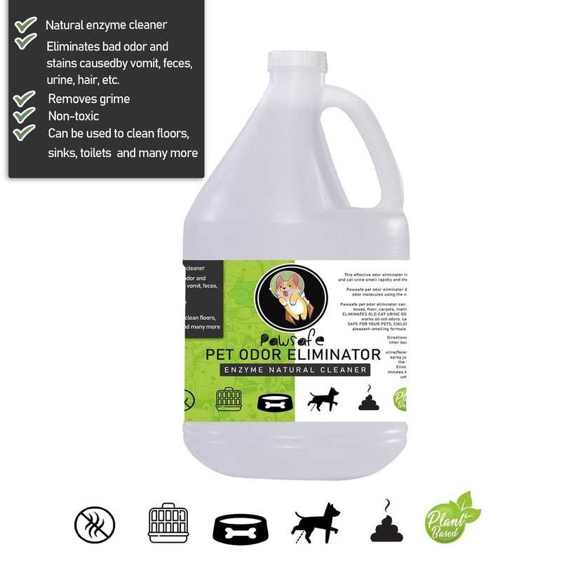 Pawsafe Enzyme Pet Odor Eliminator, Disinfectant And Cleaner Spray ...