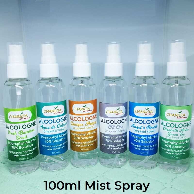 ALCOLOGNE Scented 70% Isopropyl Alcohol Antiseptic Disinfectant / Handy ...