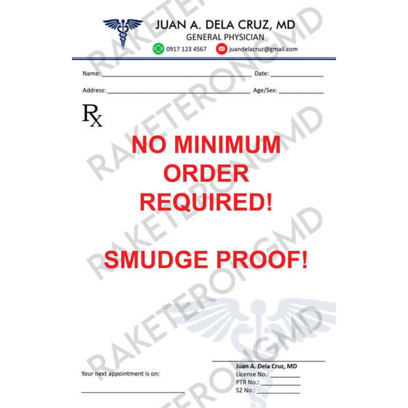 RX Pad, Customized, Personalized, Reseta, Med Cert, LAB Request ...