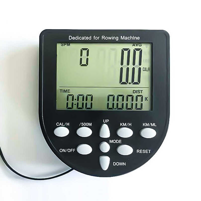 Water Resistance Rowing Machine Speed Distance Timing Counter Display ...