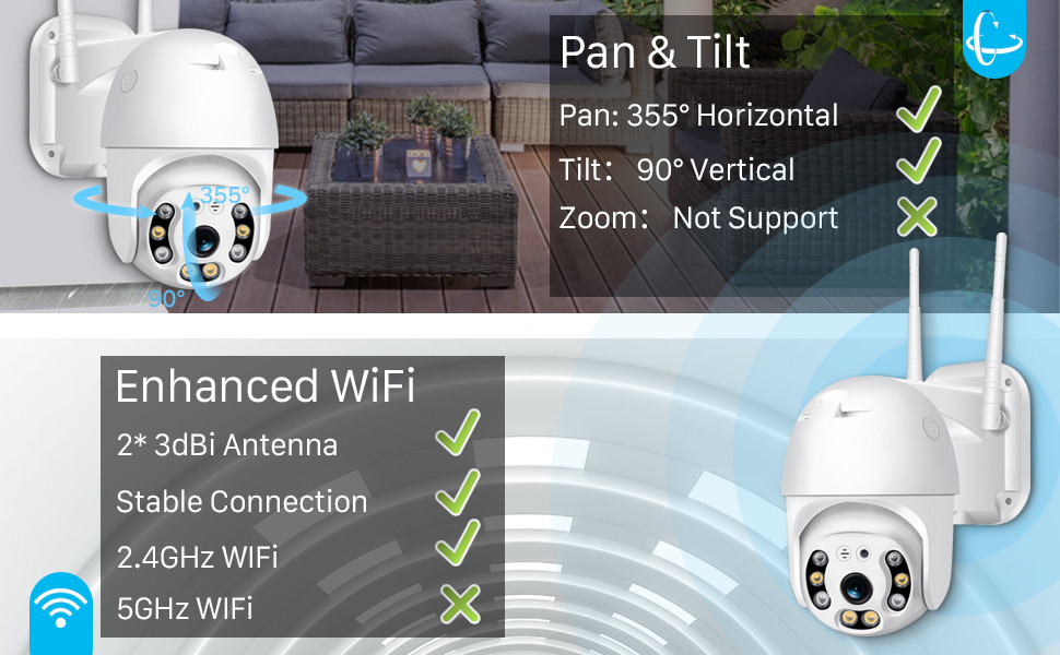 V380 Pro CCTV Camera Outdoor IP66 Waterproof 12MP 4X Digital Zoom Speed ...