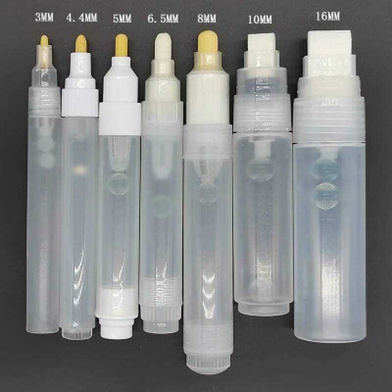 Plastic Empty Pen Rod 3Mm 5Mm 6.5Mm 8Mm 10Mm Barrels Tube For Graffiti ...