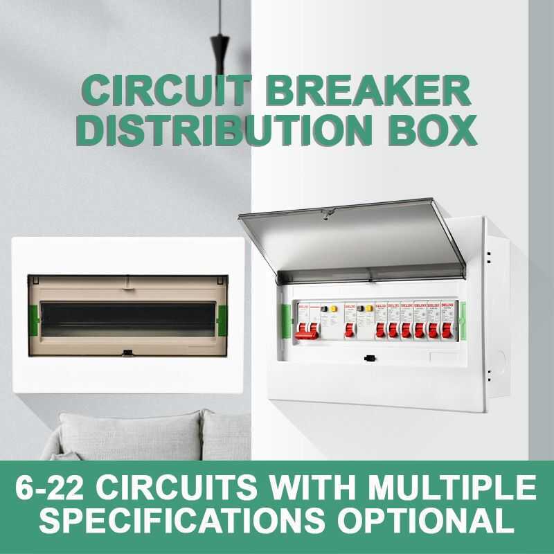 6-22 Ways Distribution Box For Miniature Breaker Circuit Breaker Box ...