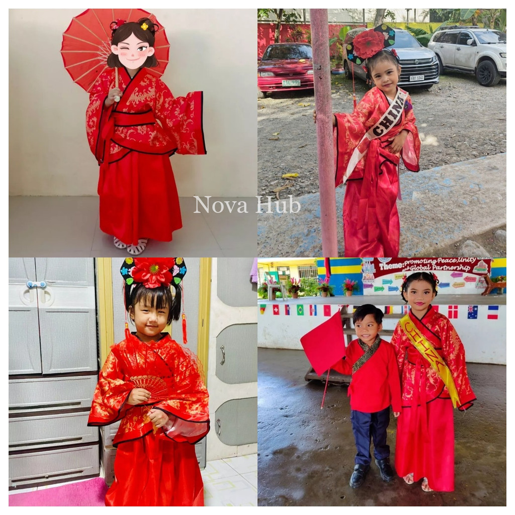 Children Chinese Costume Hanfu Dress for Girls | Shopee Philippines