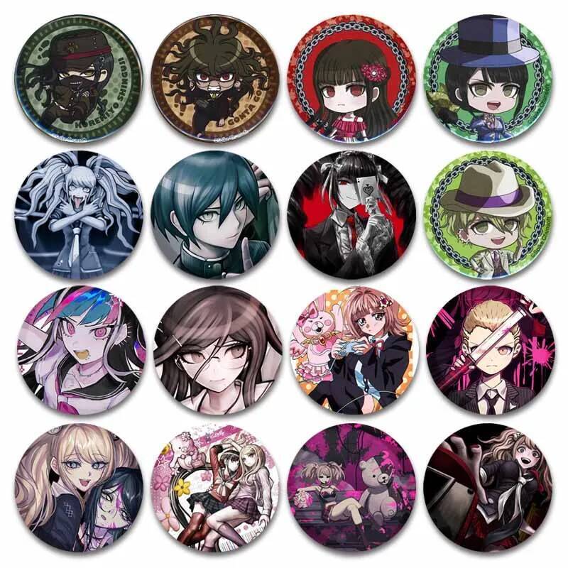 Anime Game Danganronpa Makoto Celestia Monokuma Junko Button Pins Magic ...