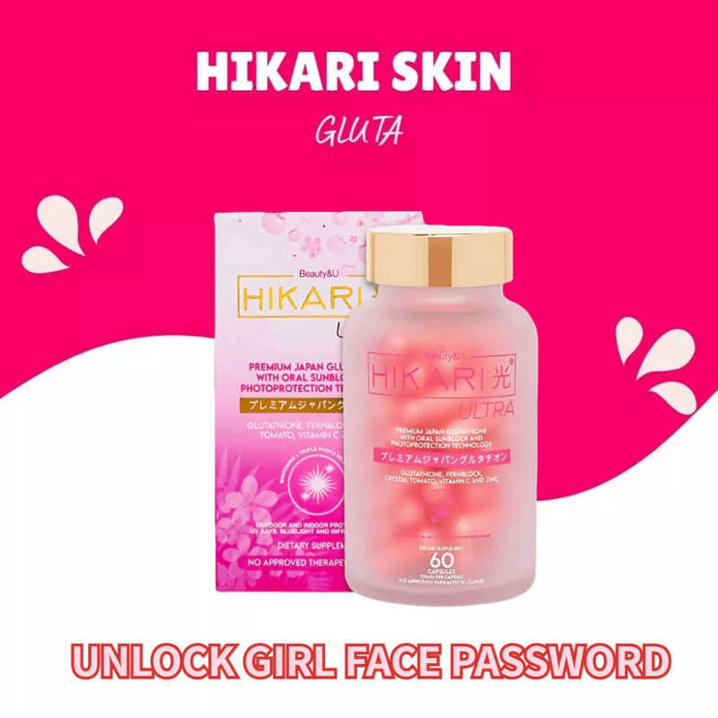 Ultra Glutathione Hikari Oral Sunblock 60 Capsule Beauty And U Slim Whitening Slimming Gluta CDD 38