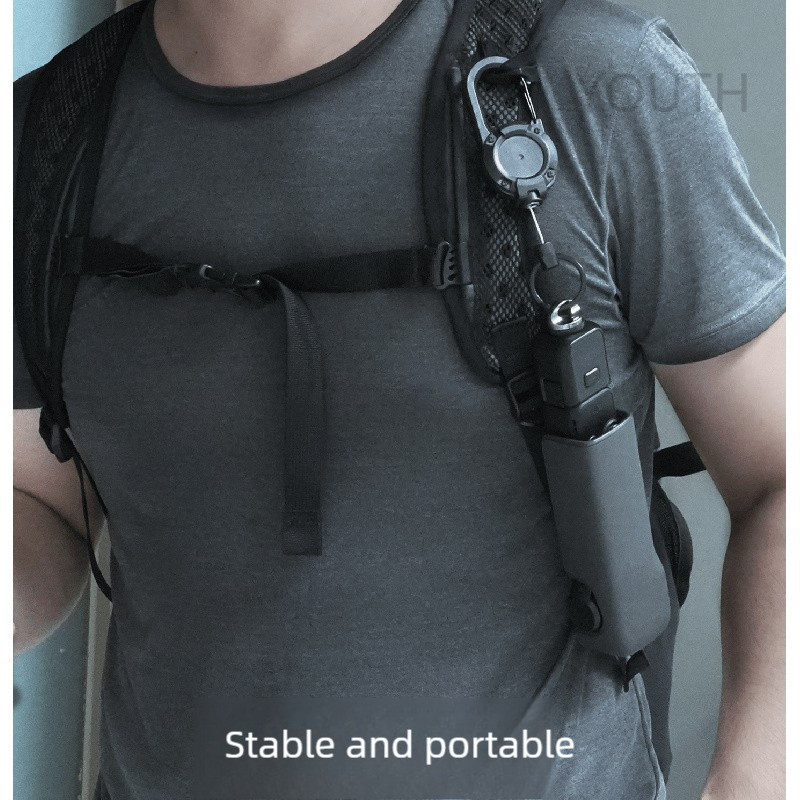 For DJI Pocket4P/3 backpack buckle, expandable Osmo sports camera strap ...