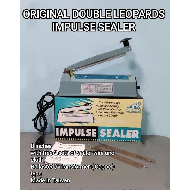 Impulse Sealer Heat Sealer Plastic Sealing Machine Double Leopards 8 ...