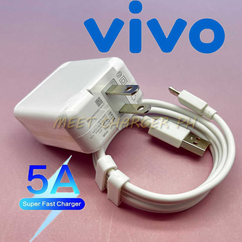 Vivo Original Fast Charger 5A Micro/Typc-C Usb 2In1 Adapter Set For ...