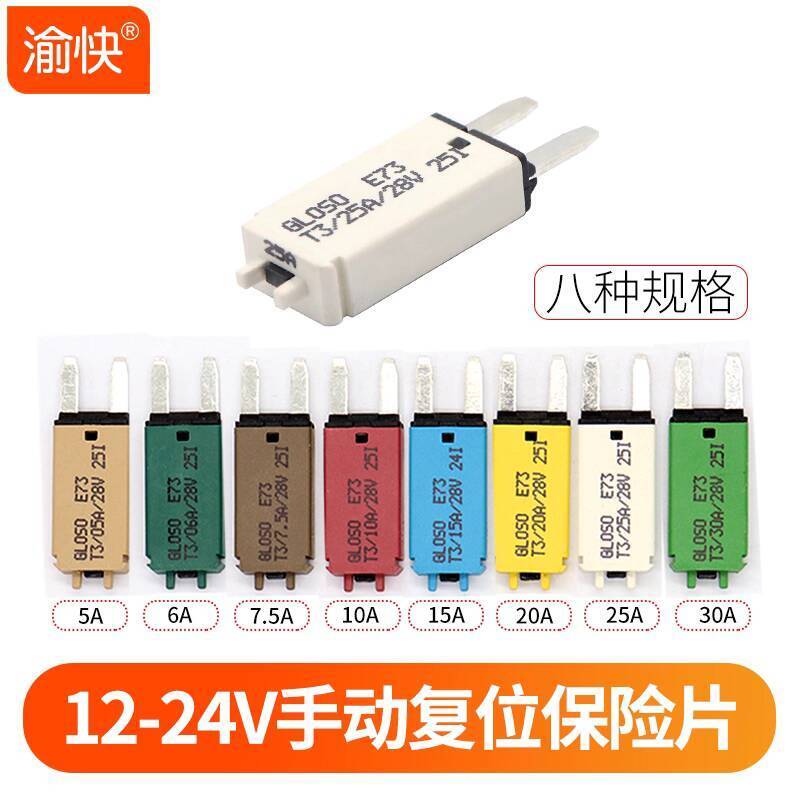 CODCOD Car Recoverable Fuse Circuit Breaker Manual Automatic Reset ...