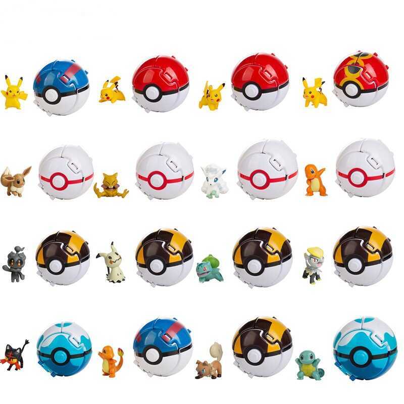 Flip Pet Exploding Ball Poke Ball Pokémon Charmander Mewtwo Squirtle ...